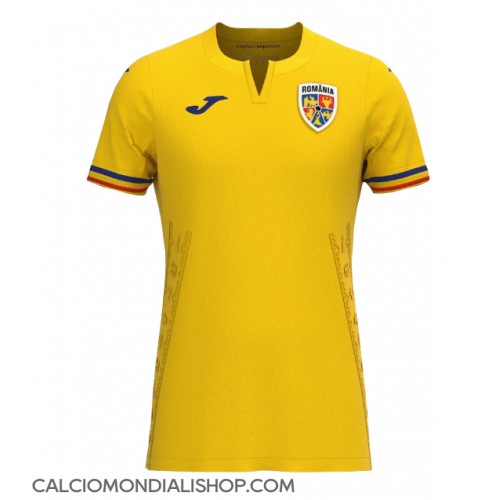 Maglie da calcio Romania Prima Maglia Europei 2024 Manica Corta